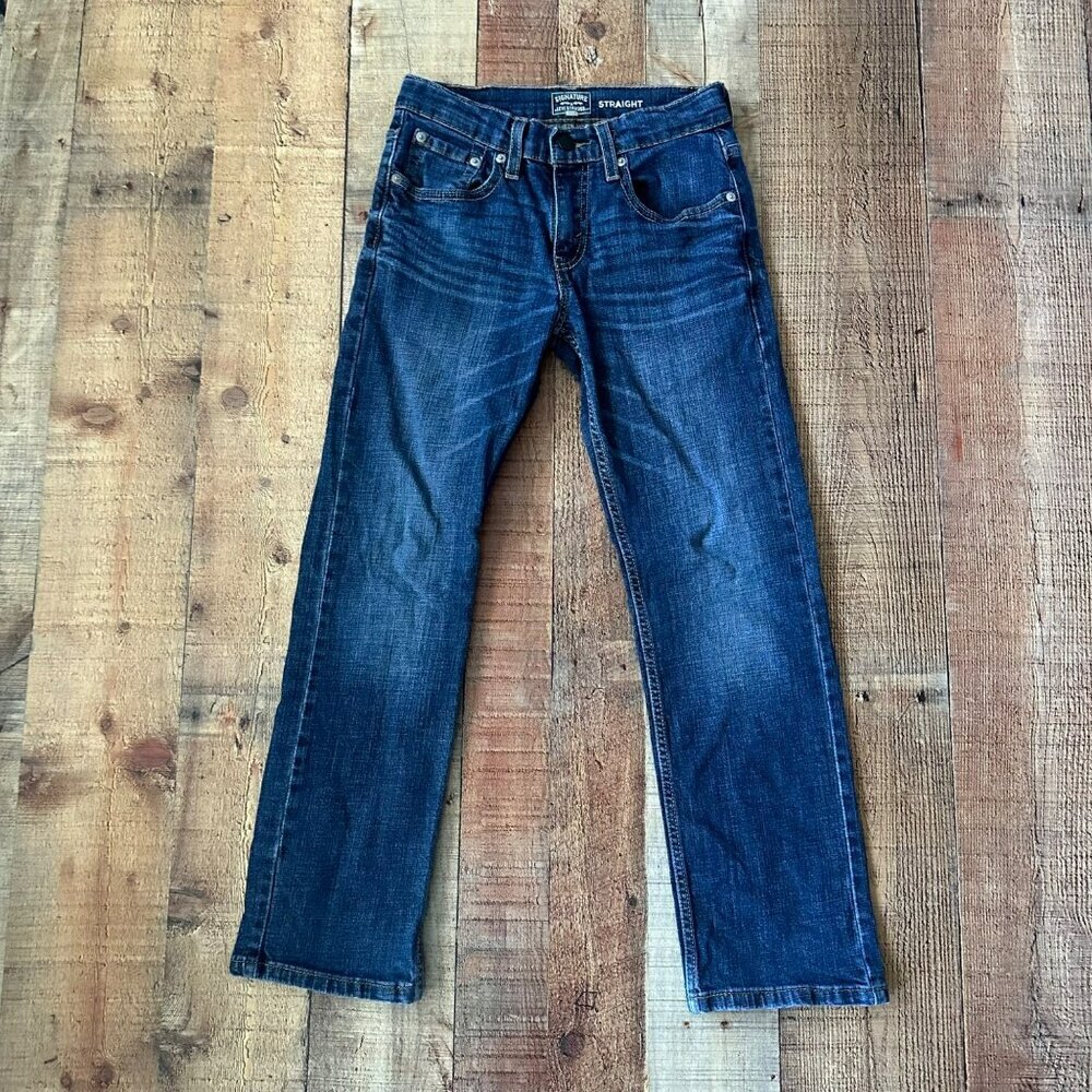 Levi Strauss Signature Straight Leg Jeans Boys Size 10 Denim Pants
